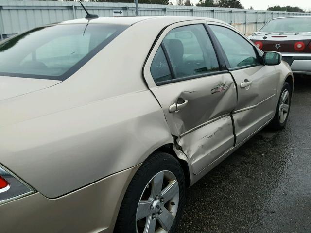 3FAHP07108R141231 - 2008 FORD FUSION SE TAN photo 9