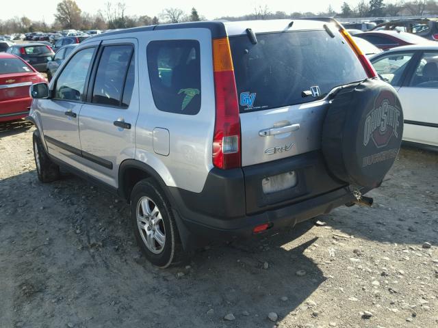 JHLRD78804C053996 - 2004 HONDA CR-V EX SILVER photo 3