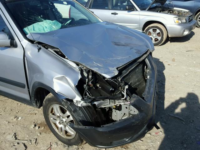 JHLRD78804C053996 - 2004 HONDA CR-V EX SILVER photo 9