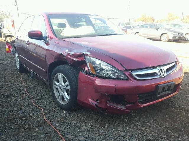 1HGCM56376A067988 - 2006 HONDA ACCORD SE MAROON photo 1