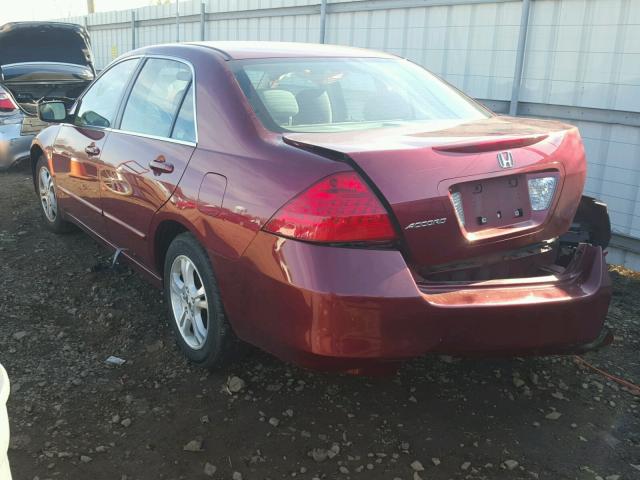 1HGCM56376A067988 - 2006 HONDA ACCORD SE MAROON photo 3