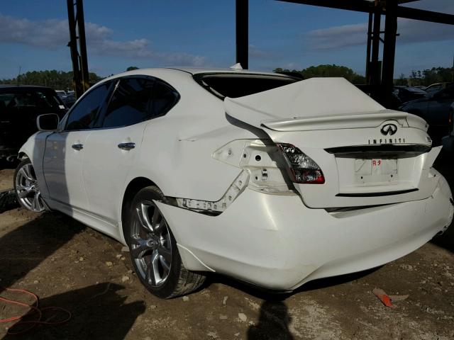 JN1BY1AP2BM322527 - 2011 INFINITI M37 WHITE photo 3