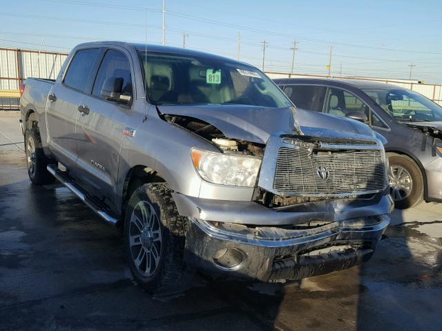 5TFEY5F13CX125436 - 2012 TOYOTA TUNDRA CRE SILVER photo 1