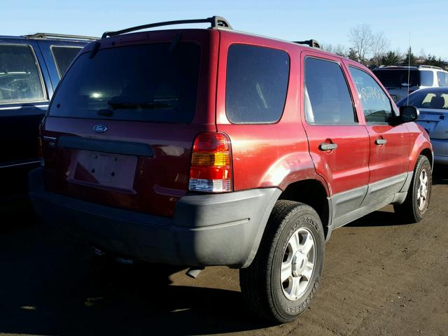 1FMYU93133KB76075 - 2003 FORD ESCAPE XLT RED photo 4