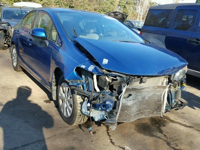 2HGFB2F58CH539714 - 2012 HONDA CIVIC LX BLUE photo 1