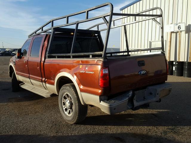 1FTSW21R98EB38179 - 2008 FORD F250 SUPER MAROON photo 3