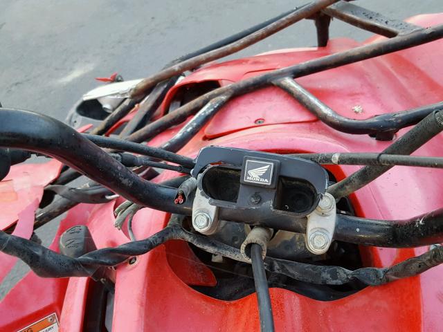 1HFTE350574004529 - 2007 HONDA TRX420 FM RED photo 8