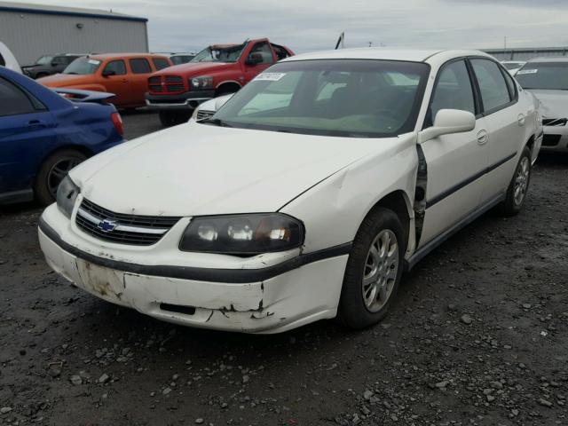 2G1WF55E919118073 - 2001 CHEVROLET IMPALA WHITE photo 2