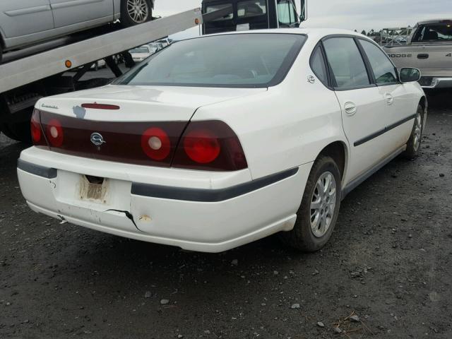 2G1WF55E919118073 - 2001 CHEVROLET IMPALA WHITE photo 4