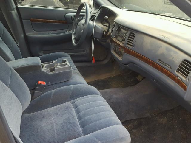 2G1WF55E919118073 - 2001 CHEVROLET IMPALA WHITE photo 5