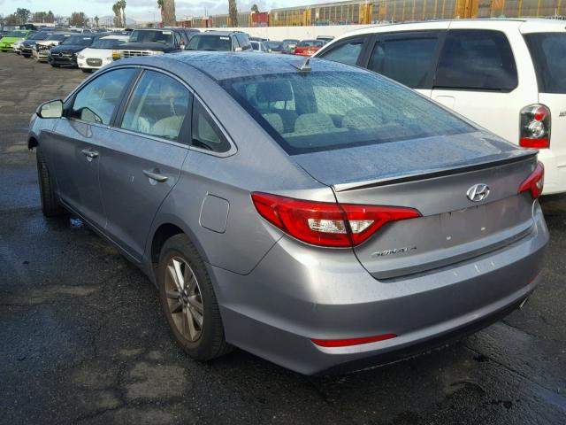 5NPE24AF5HH535155 - 2017 HYUNDAI SONATA SE GRAY photo 3