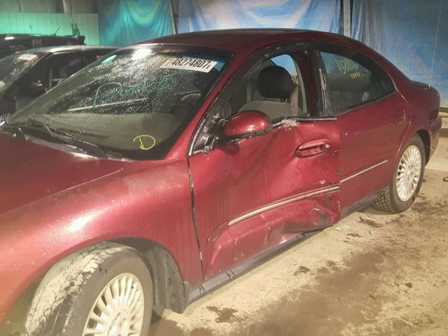 1MEFM50UX2A646463 - 2002 MERCURY SABLE GS RED photo 9