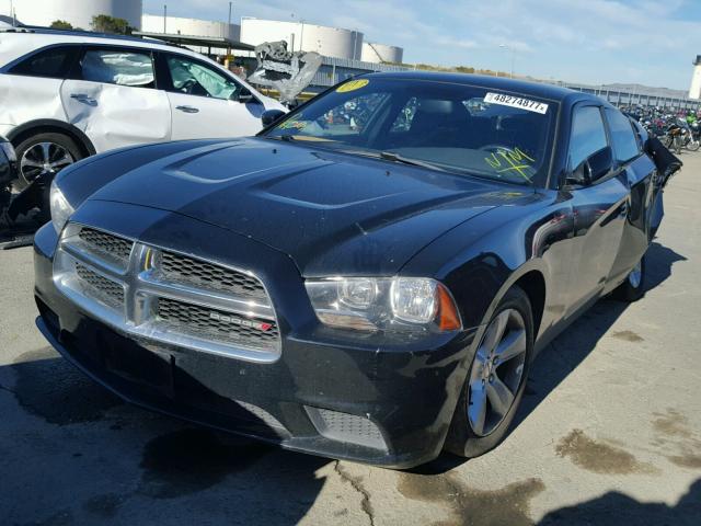 2C3CDXBG0DH539728 - 2013 DODGE CHARGER SE BLACK photo 2