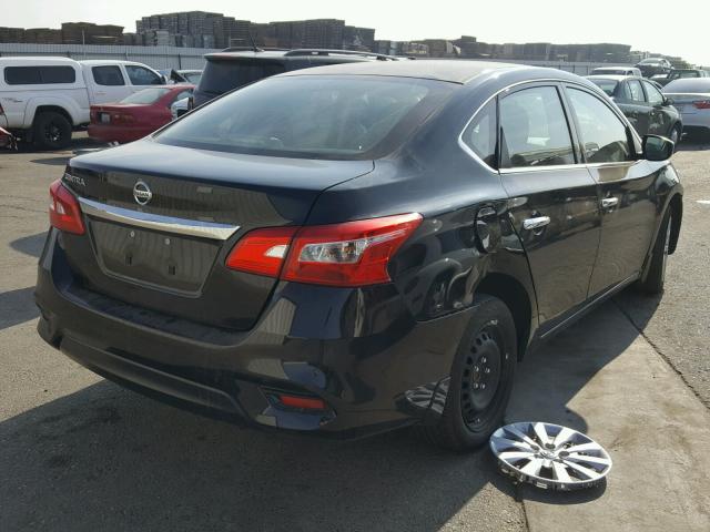 3N1AB7AP9GL681228 - 2016 NISSAN SENTRA S BLACK photo 4