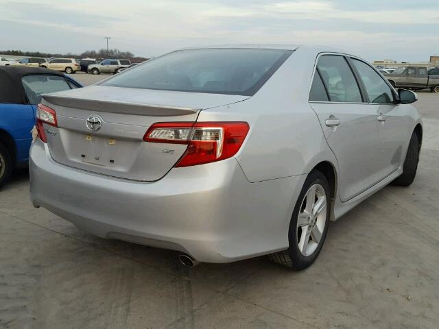 4T1BF1FK1DU298266 - 2013 TOYOTA CAMRY L SILVER photo 4