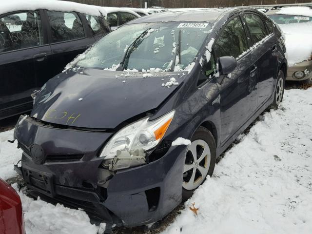 JTDKN3DU5C1515714 - 2012 TOYOTA PRIUS GRAY photo 2