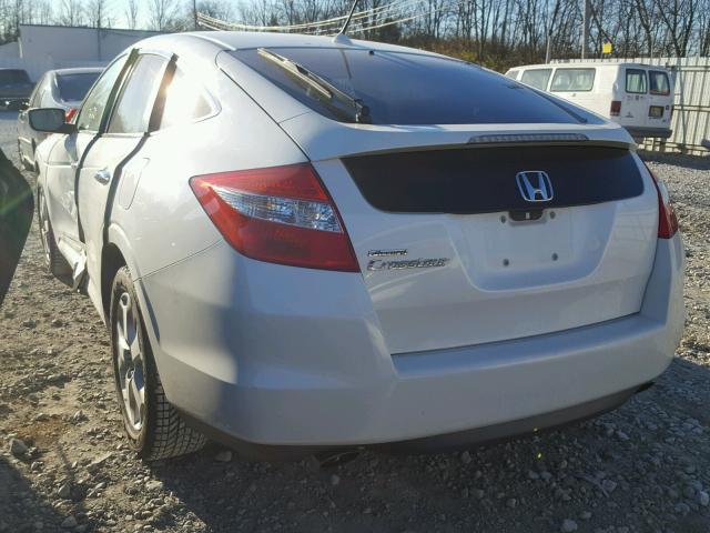 5J6TF1H50AL001340 - 2010 HONDA ACCORD CRO WHITE photo 3