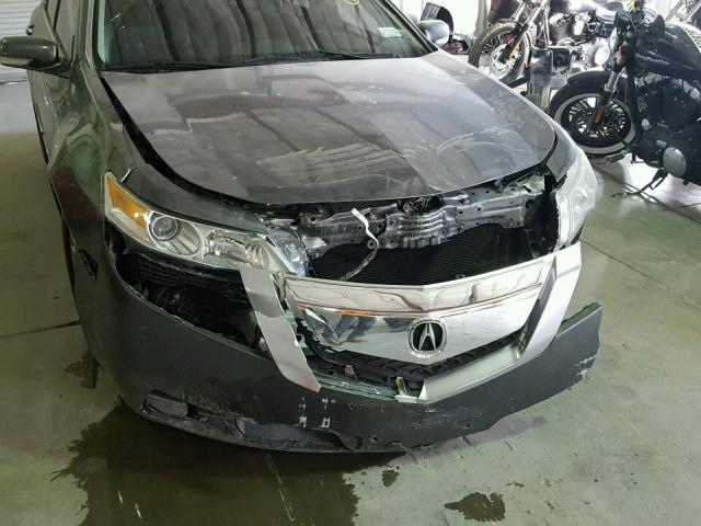 19UUA8F5XAA016719 - 2010 ACURA TL GRAY photo 9