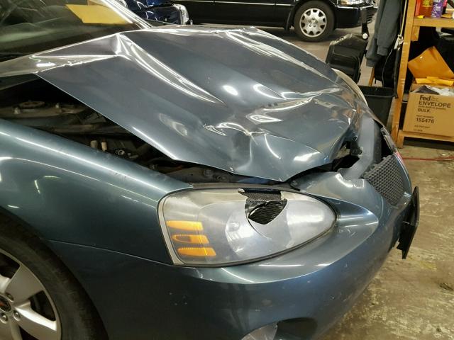 2G2WP552861194288 - 2006 PONTIAC GRAND PRIX BLUE photo 9
