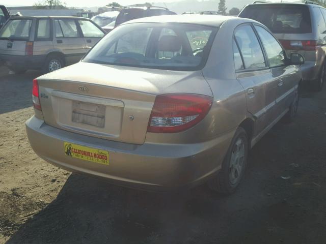 KNADC125936278613 - 2003 KIA RIO GOLD photo 4