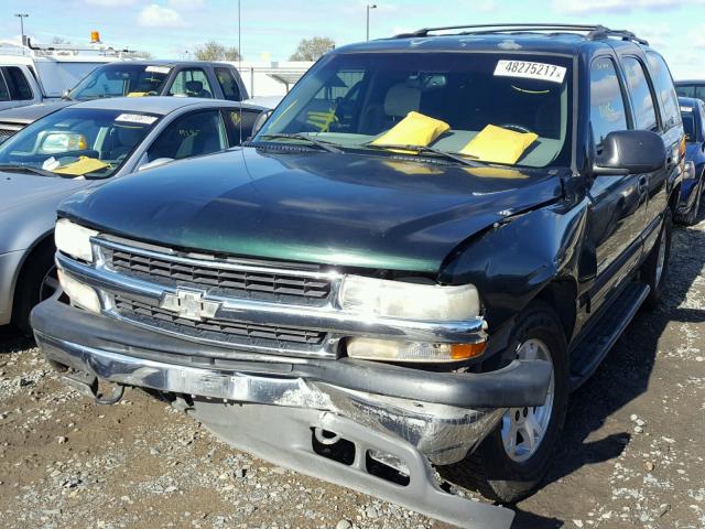 1GNEK13T01R122826 - 2001 CHEVROLET TAHOE K150 GREEN photo 2