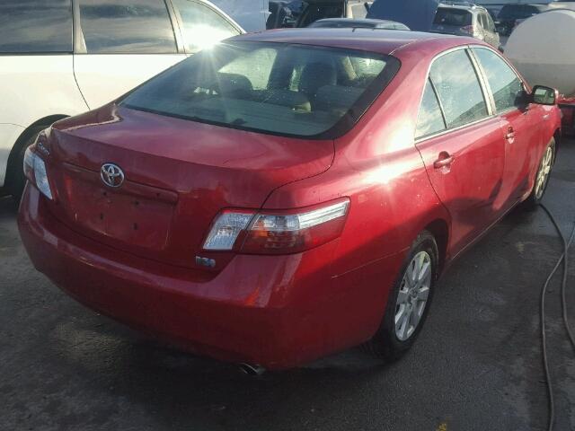 4T1BB46K99U071380 - 2009 TOYOTA CAMRY RED photo 4