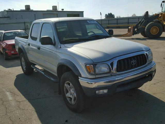 5TEGN92N62Z076130 - 2002 TOYOTA TACOMA DOU SILVER photo 1