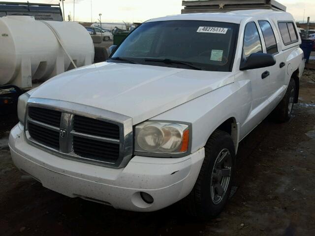 1D7HW48N96S585740 - 2006 DODGE DAKOTA QUA WHITE photo 2