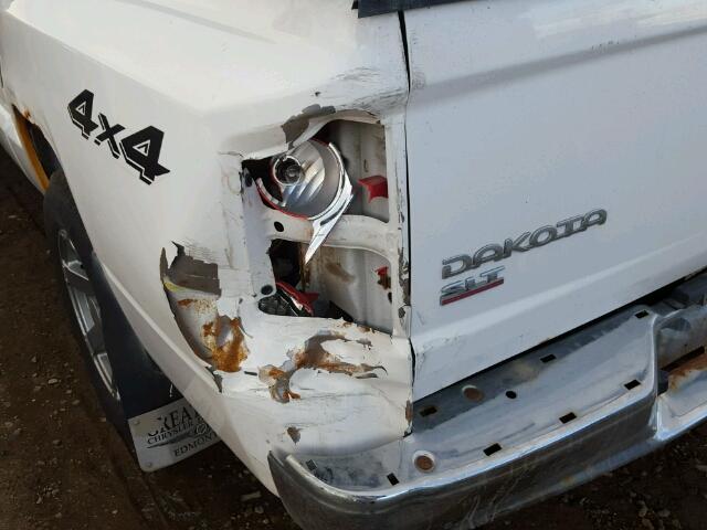 1D7HW48N96S585740 - 2006 DODGE DAKOTA QUA WHITE photo 9