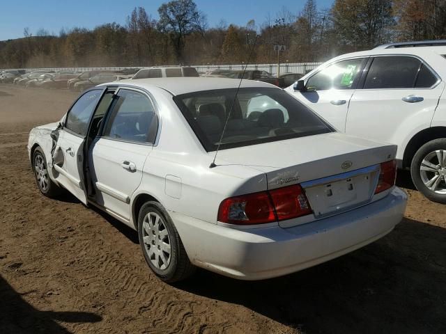 KNAGD126165453885 - 2006 KIA OPTIMA LX WHITE photo 3