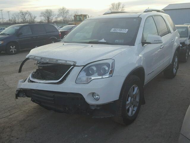 1GKER33768J215317 - 2008 GMC ACADIA SLT WHITE photo 2