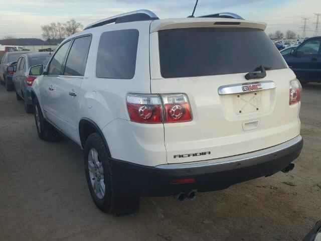 1GKER33768J215317 - 2008 GMC ACADIA SLT WHITE photo 3