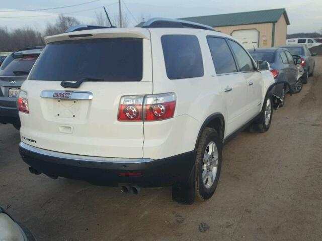 1GKER33768J215317 - 2008 GMC ACADIA SLT WHITE photo 4