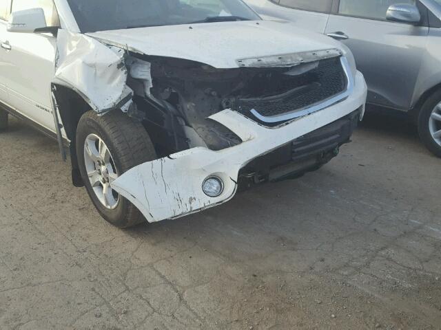 1GKER33768J215317 - 2008 GMC ACADIA SLT თეთრი ფოტო 9