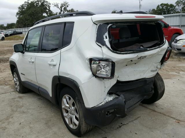 ZACCJABT0FPB53394 - 2015 JEEP RENEGADE L WHITE photo 3