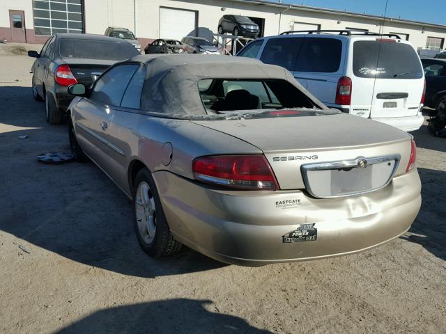 1C3EL45XX6N285946 - 2006 CHRYSLER SEBRING GOLD photo 3