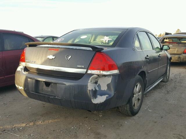 2G1WT57K291280116 - 2009 CHEVROLET IMPALA 1LT BLUE photo 4