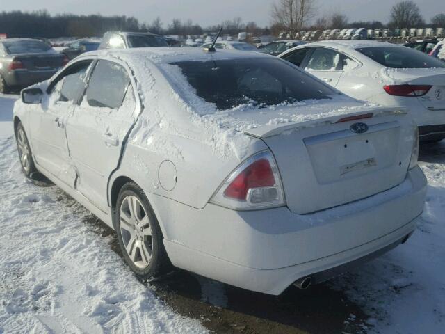 3FAHP02107R236183 - 2007 FORD FUSION SEL WHITE photo 3