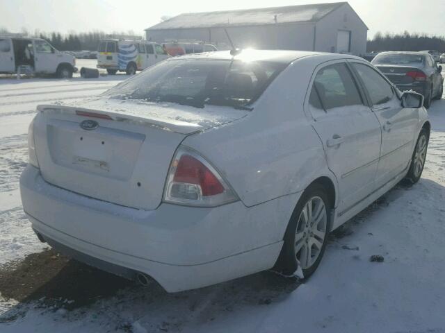 3FAHP02107R236183 - 2007 FORD FUSION SEL WHITE photo 4