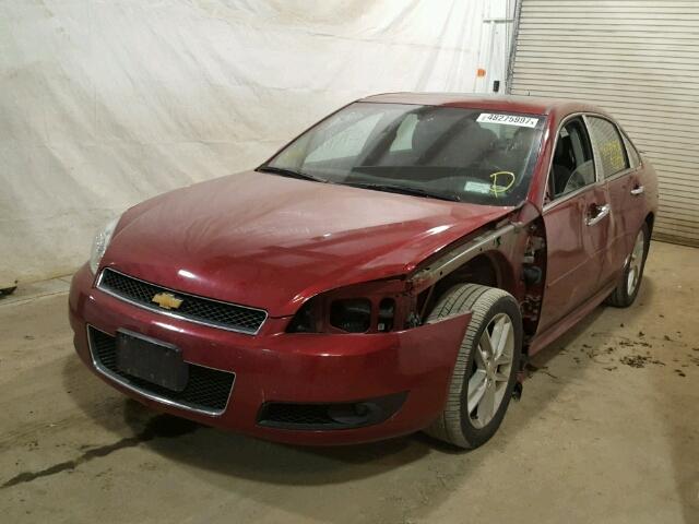 2G1WC5E35E1186222 - 2014 CHEVROLET IMPALA LIM RED photo 2