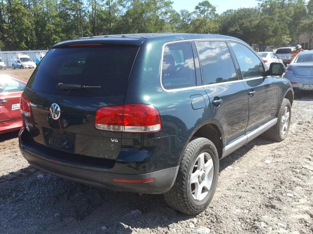 WVGBC67LX4D023296 - 2004 VOLKSWAGEN TOUAREG 3. GREEN photo 4