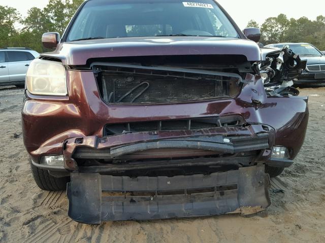 5FNYF28467B008376 - 2007 HONDA PILOT EX RED photo 9