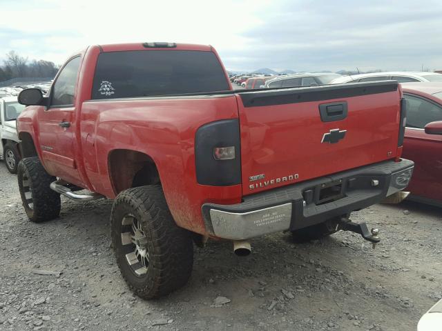 1GCEK14057Z599757 - 2007 CHEVROLET SILVERADO RED photo 3