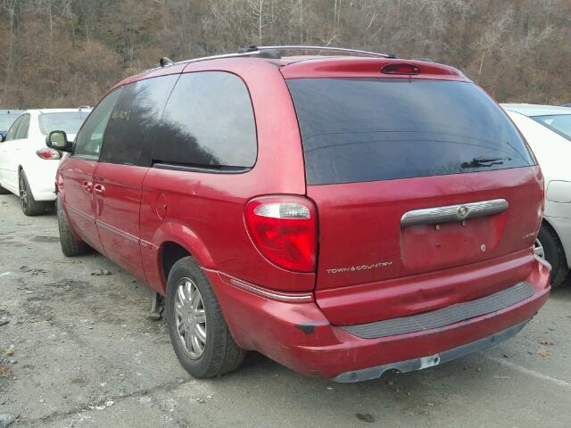 2C8GP64LX5R226849 - 2005 CHRYSLER TOWN & COU RED photo 3