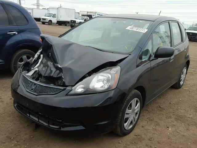 JHMGE8H22AC023587 - 2010 HONDA FIT BLACK photo 2