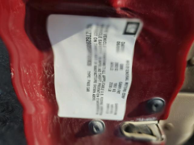 1G1ZT62805F320839 - 2005 CHEVROLET MALIBU MAX წითელი ფოტო 10