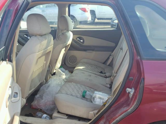 1G1ZT62805F320839 - 2005 CHEVROLET MALIBU MAX წითელი ფოტო 6