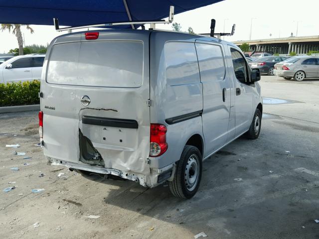 3N6CM0KN6EK692627 - 2014 NISSAN NV200 2.5S SILVER photo 4