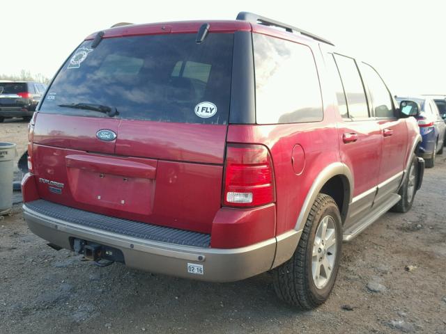 1FMDU74KX3ZA29396 - 2003 FORD EXPLORER E RED photo 4