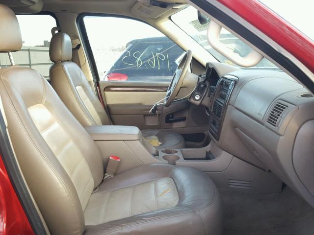 1FMDU74KX3ZA29396 - 2003 FORD EXPLORER E RED photo 5